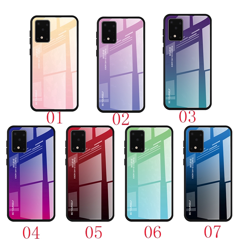 Ốp điện thoại silicone TPU màu gradient cho Samsung Galaxy A71 A51 S11 Plus S11E A90 5G M30S