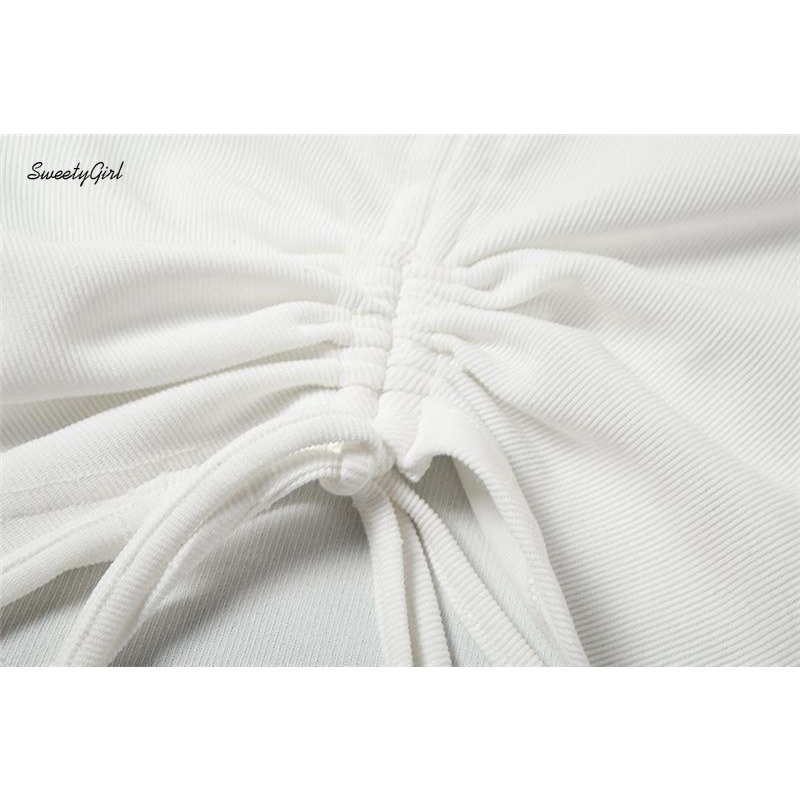 Áo Thun Tay Dài Cổ Chữ V Màu Trơn Dáng Ôm Thời Trang 2022 Quyến Rũ Cho Nữ