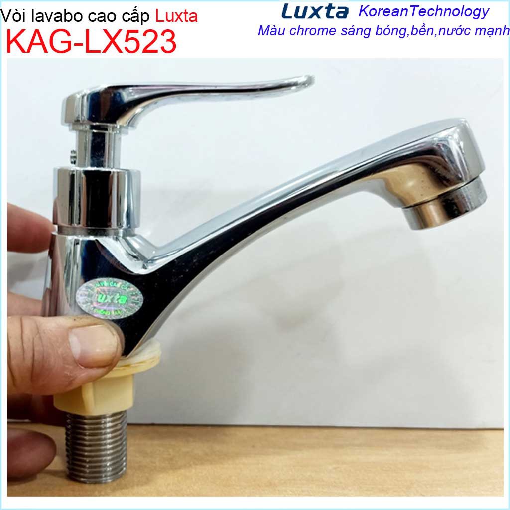 Vòi lavabo lạnh Luxta KAG-LX523 tay gạt, vòi chậu rửa mặt nước mạnh thiết kế tuyệt đẹp sử dụng siêu bền