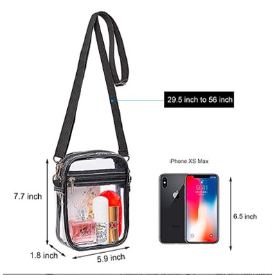 Túi đeo chéo nhựa PVC trong suốt hot nhất hiện nay