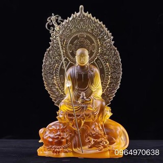 Tượng địa tạng vương bồ tát lưu ly cao 21cm