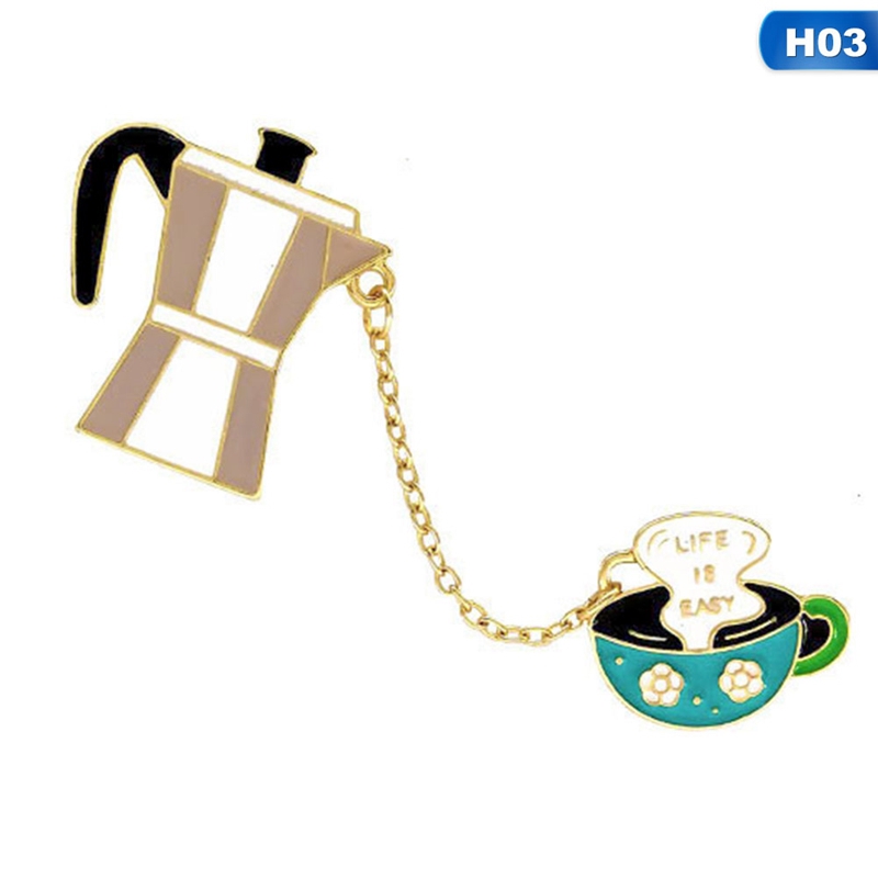 Sale 70%Ghim cài áo hợp kim hình gấu cà phê dễ thương, Giá gốc 43.000 đ - 65A84