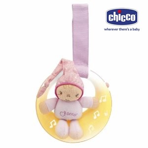 Đèn phát nhạc mặt trăng hồng Chicco