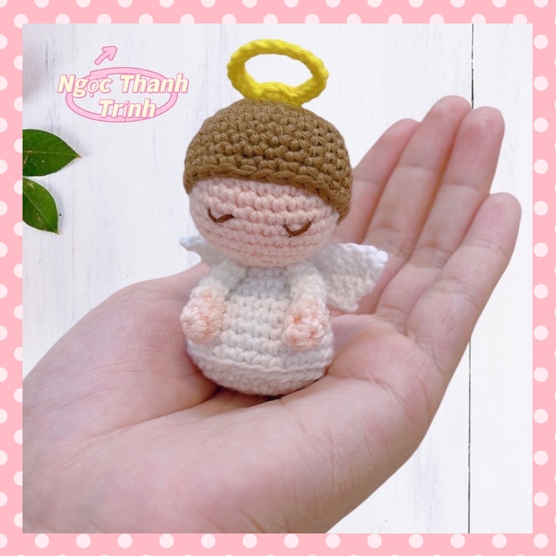 Thiên thần bằng len 😇, móc khoá len handmade, Quà tặng 🎁 ý nghĩa