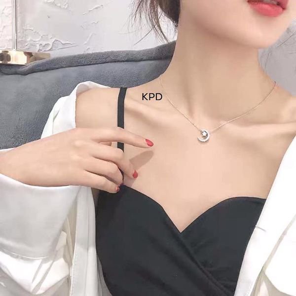 Dây chuyền bạc S925 mặt trăng sao xinh xắn/ Trang sức bạc JQN gian hàng uy tín, chất lượng