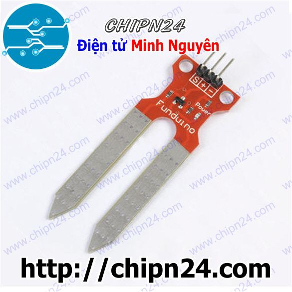 [1 CÁI] (E49) Đầu dò Cảm biến Độ ẩm Đất màu Đỏ (hàng Tốt)