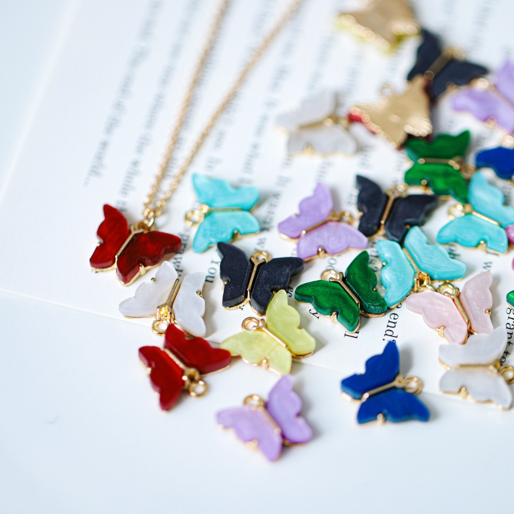 Set 10 mặt phụ kiện St.kunkka cho vòng cổ/ vòng tay/ vòng cổ hình bướm phong cách đơn giản