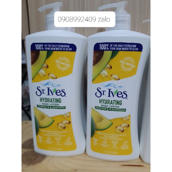 Sữa Dưỡng Thể St.Ives Body Lotion 621ml bơ hàng cty date 2024