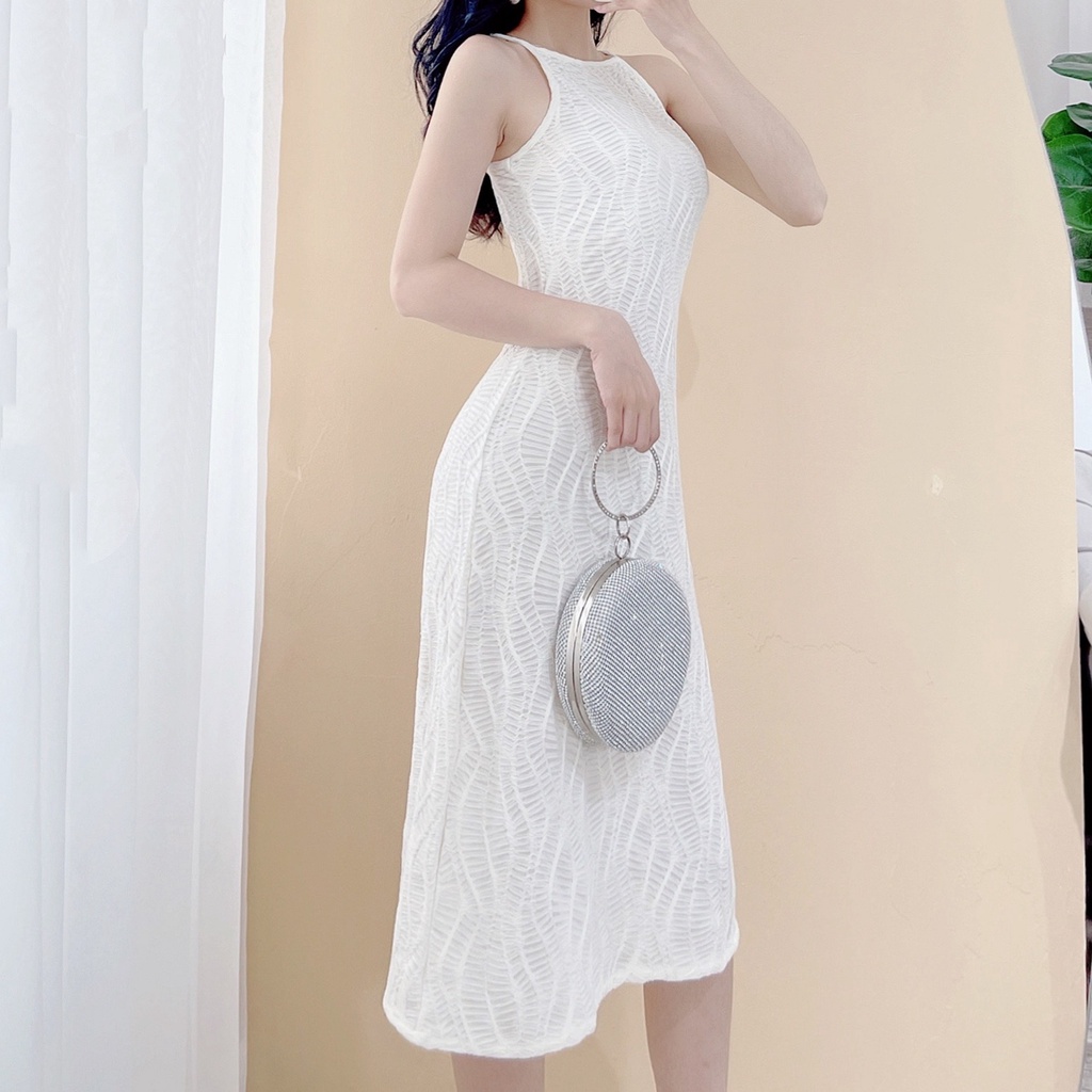 Váy 2 dây vằn vân nổi ôm body V1283