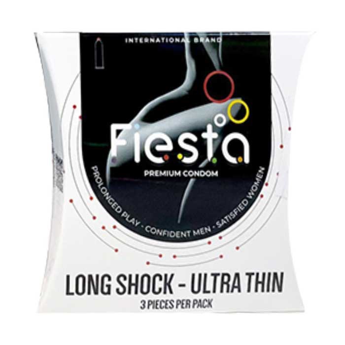 Bao cao su kéo dài - siêu mỏng Fiesta Long Shock UltraThin