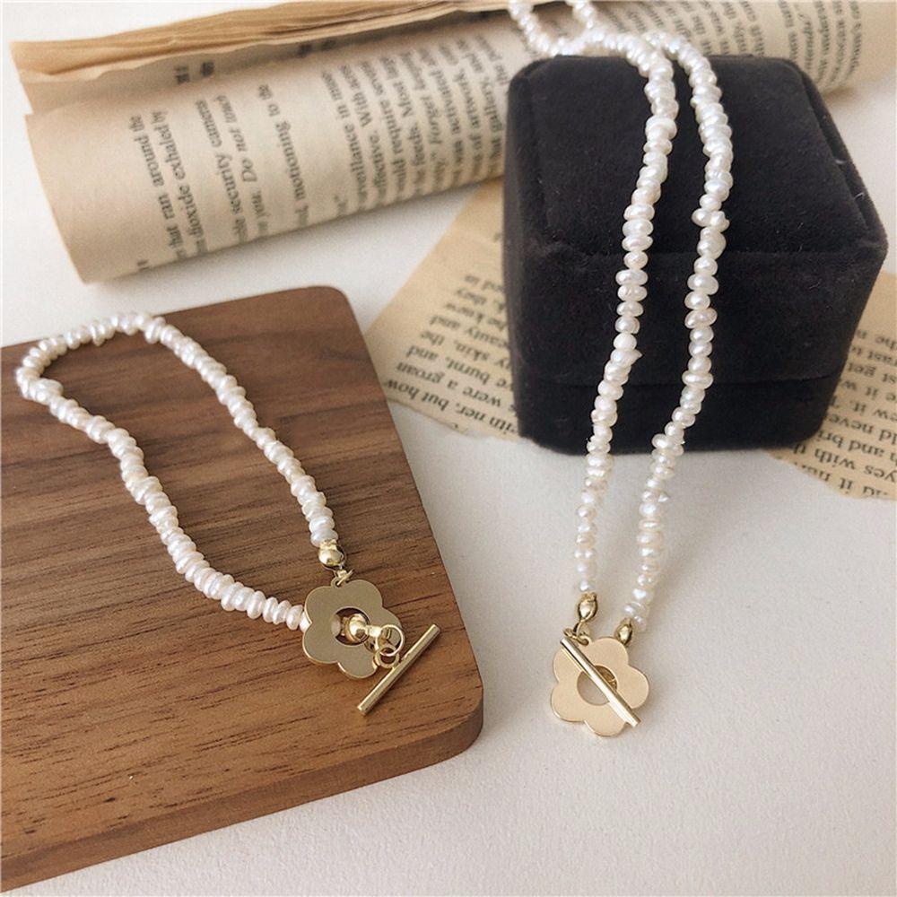 JARRED Vòng cổ Chuỗi Hạt Kim Loại Phong Cách Hàn Quốc Sang Trọng Cho Nữ