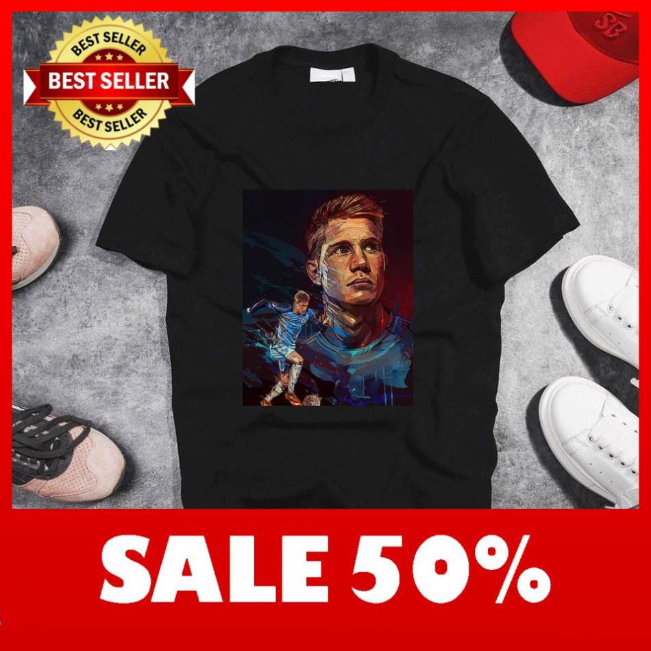 Áo Thun In Hình Kevin De Bruyne Mã 08 - Áo In Hình Cầu Thủ Bóng Đá