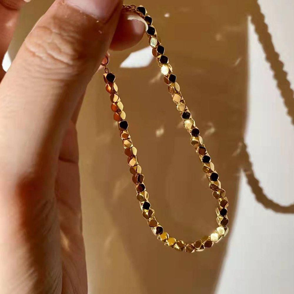 Vòng Tay Chuỗi Hạt Hình Khối Vuông Thời Trang Dành Cho Nữ|Vòng Tay Nữ Màu Sắc Phong Cách Hàn Quốc