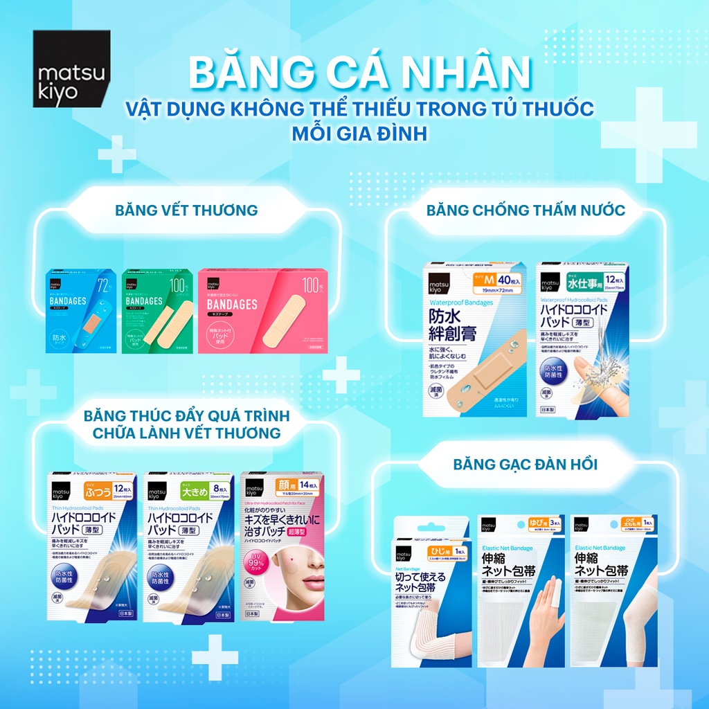 Băng dán vết thương matsukiyo size M 50 miếng
