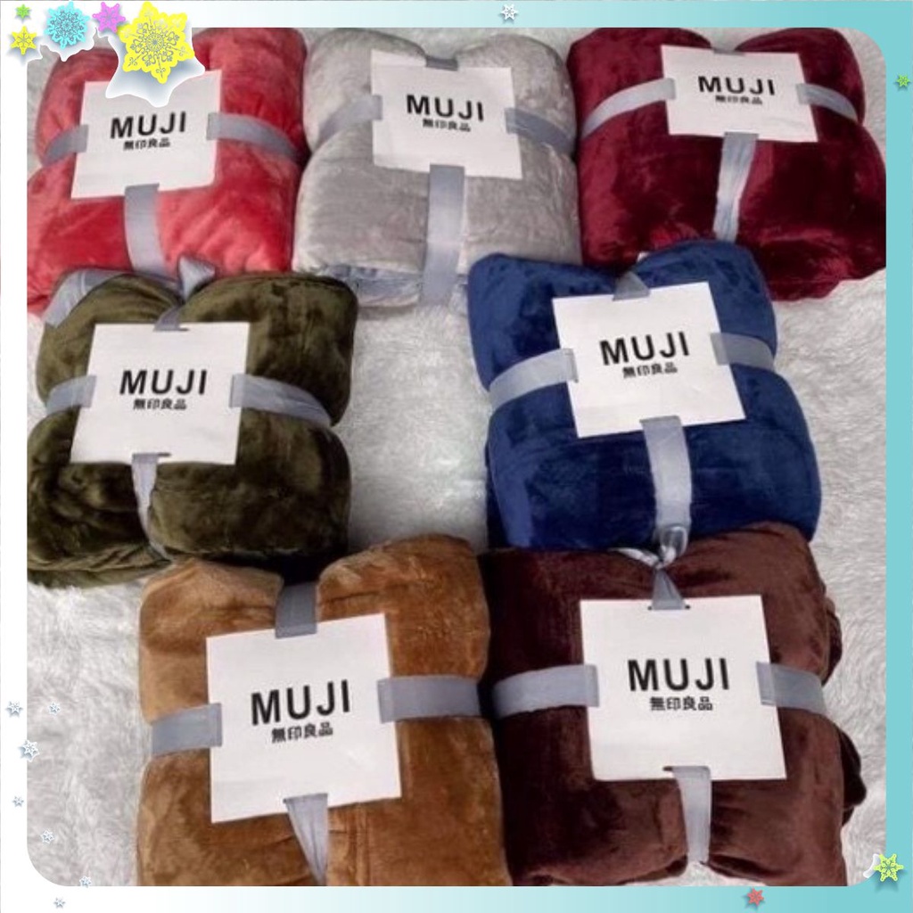 Chăn Lông Tuyết Muji Xuất Nhật Cao Cấp, Mềm Mịn không rụng lông , Tiện Dụng 2mx2m3 "chuyên sỉ lẻ"
