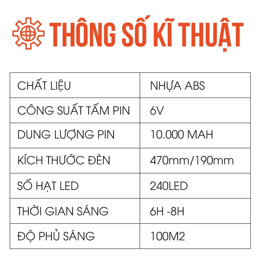 Đèn năng lượng mặt trời SOLAR LIGHT 150W- 200W, Đèn chiếu sáng đường phố liền thể công suất 200w, Chống nước IP67