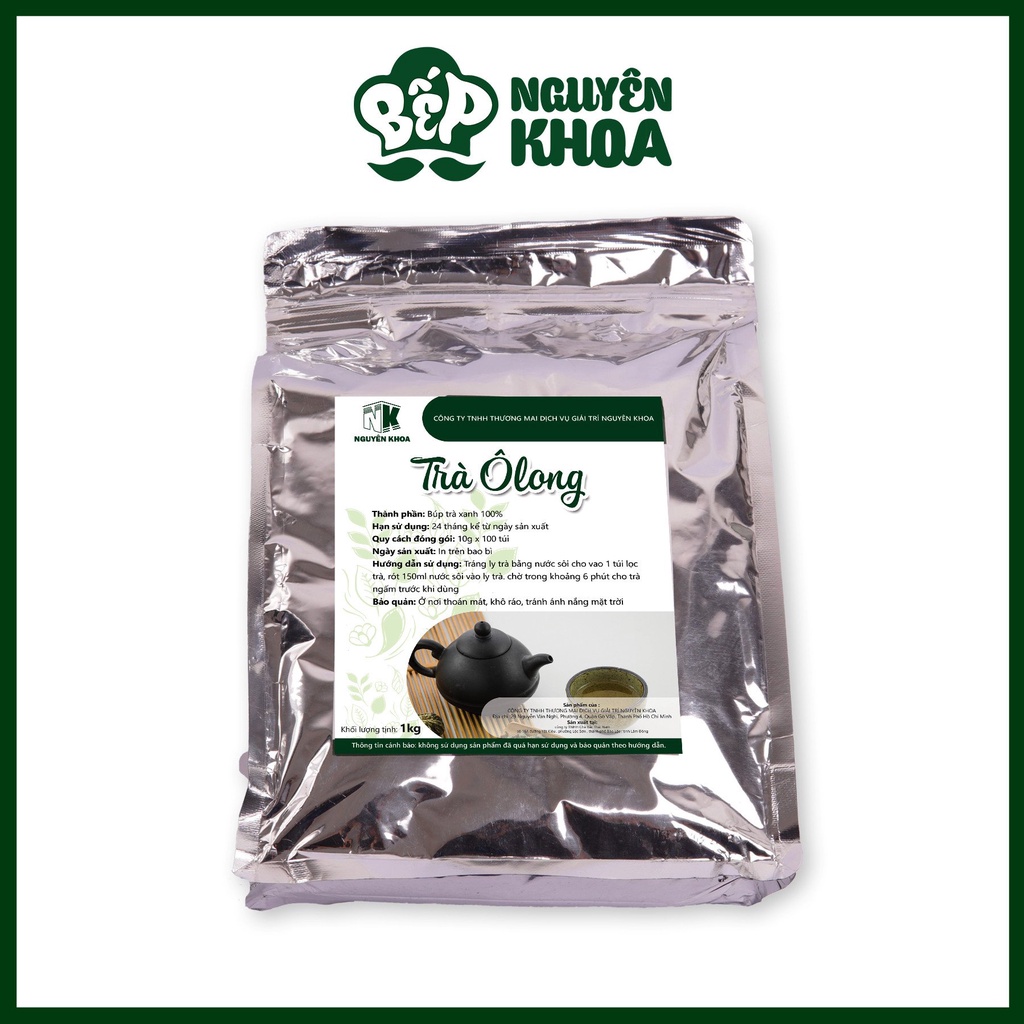 Trà Oolong (Ô Long/ O Long) Túi Lọc Nguyên Khoa 1Kg- BẾP NGUYÊN KHOA