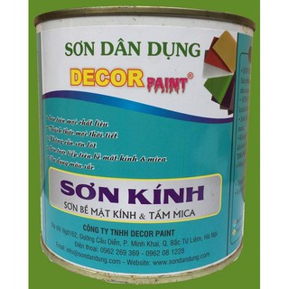 Sơn Kính Decor Paint Màu Đen Bóng