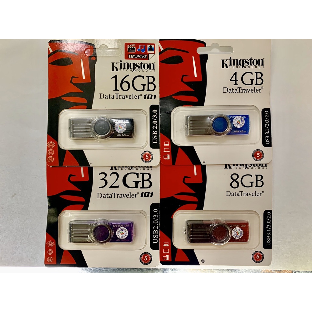USB Kingston DT101 G2 đủ dung lượng NTFS/ FAT /FAT32/ exFAT
