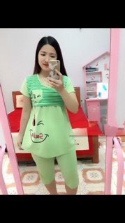 Combo 5 bộ bầu lửng cho mẹ, cotton ( sỉ)
