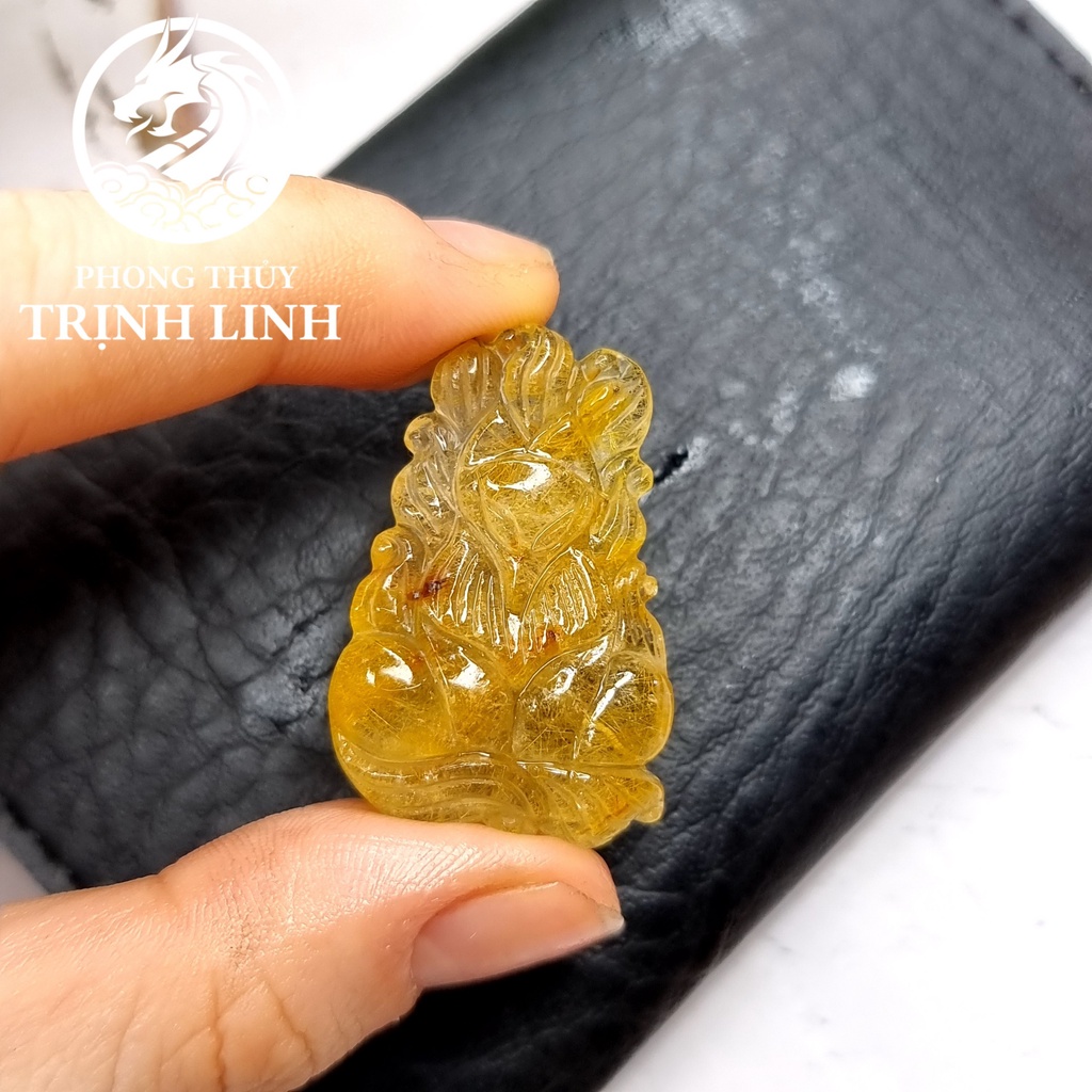 Mặt dây chuyền Hồ ly tiên chúa tóc vàng thiết kế lô 01