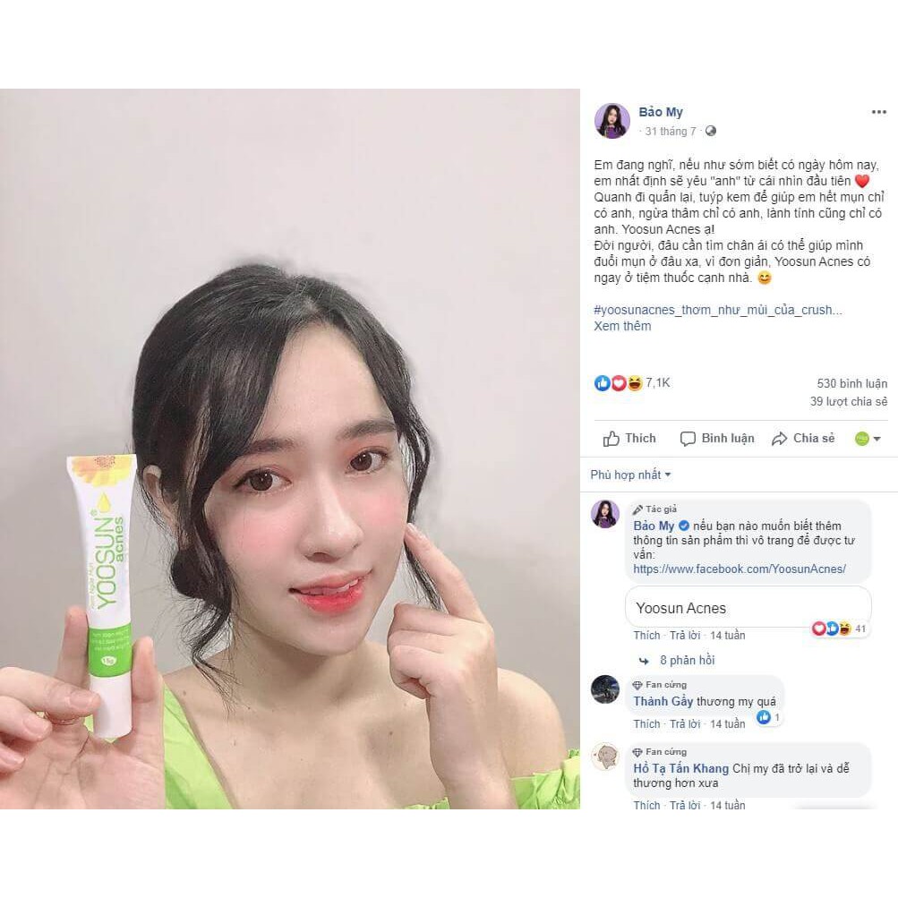 Kem Ngừa Mụn YOOSUN ACNES 15g