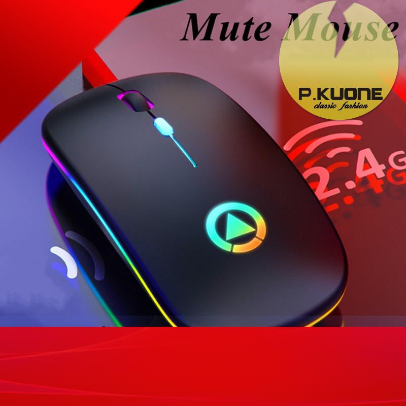 bàn phím không dây Chuột Quang Chơi Game Không Dây Có Đèn Led 4