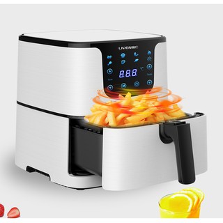 Nồi chiên không dầu Liven 5,5 lít-bảo hành 12 tháng (Hàng hót) công nghệ Mỹ được nhiều đầu bếp tin dùng