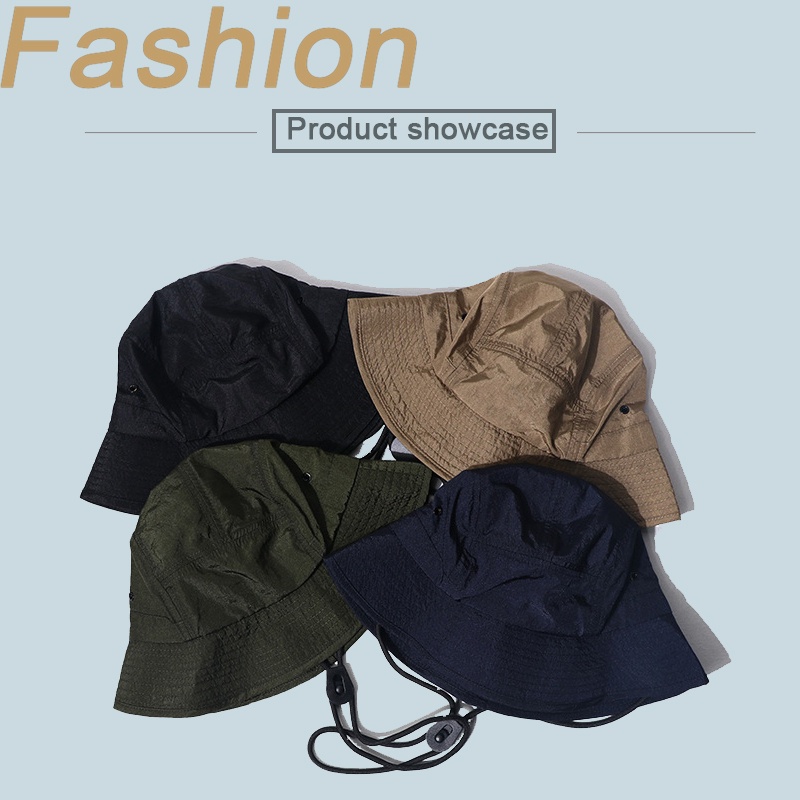 Mũ Bucket Chống Nắng Chống Thấm Nước Thoáng Khí Phong Cách Unisex