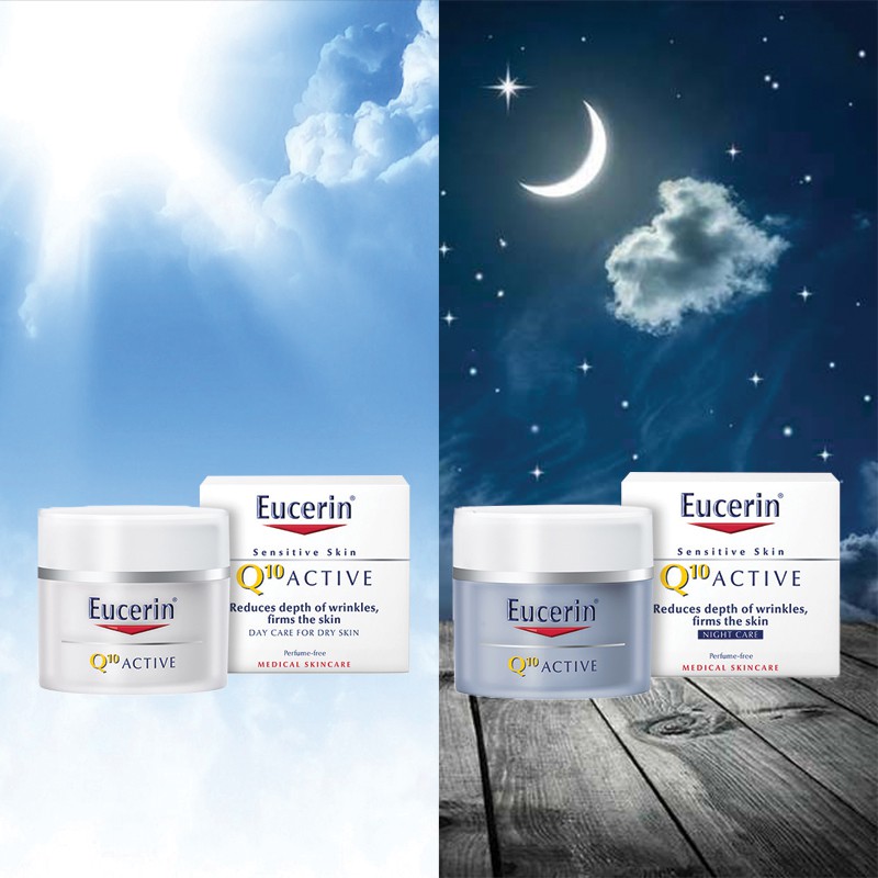 Eucerin Kem Dưỡng Ẩm Chống Lão Hóa Ban Đêm Eucerin Q10 Active Night Cream 50ml