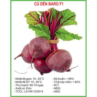 Hạt Giống Củ dền Baro 2 gram/gói