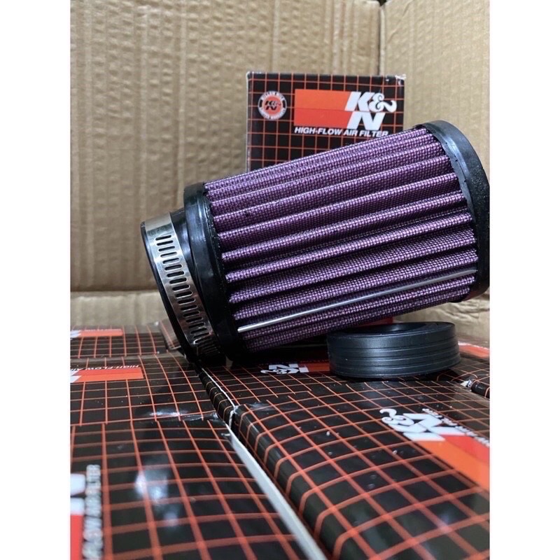 Lọc Gió Trụ K&amp;N 1280 Tặng Kèm 3 Co Gió Gắn Nhiều Họng Xăng