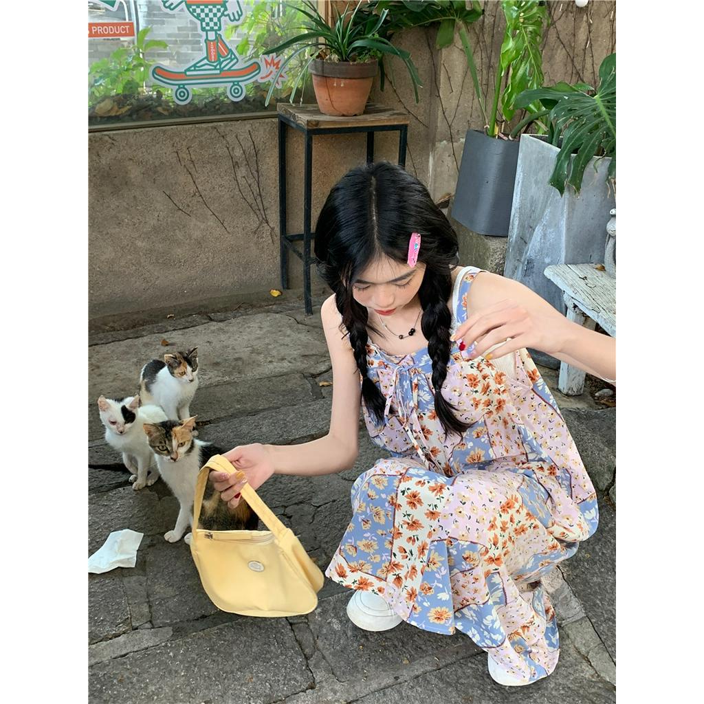 Đầm Hoa Hai Dây Dáng Rộng Thời Trang Quý Phái 63329