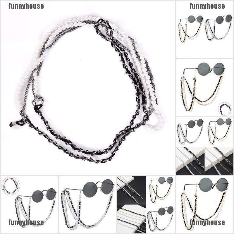 [funnyhouse]Pearl Sunglasses Chain Women Lanyard Strap Eye Glasses Reading Holders Rope Lady thro | BigBuy360 - bigbuy360.vn