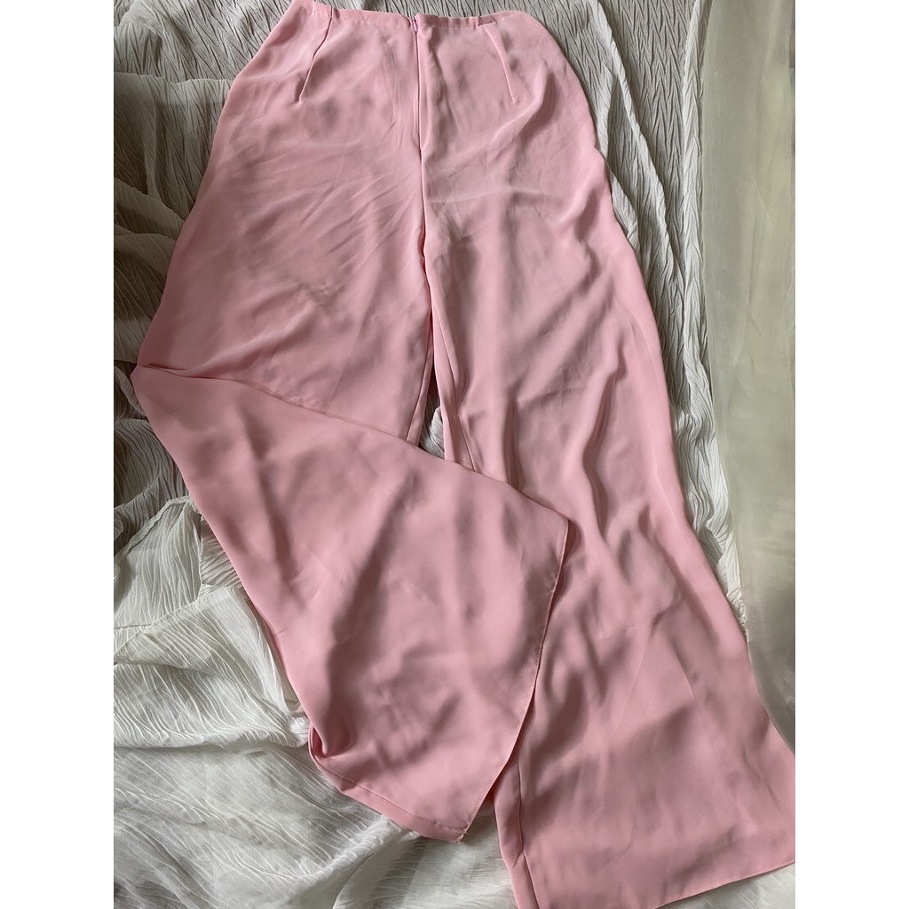 Áo dài Lụa chiphong 4 tà  hồng  Kết hạt  Áo Dài may sẵn cao cấp