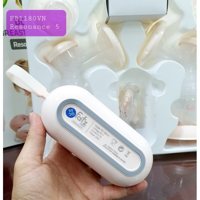 Máy hút sữa điện đôi có pin sạc Fatz Fatzbaby Resonance 5 (FB1180VNG, FB1180VNH, FB1180VN) (Công nghệ Nhật)