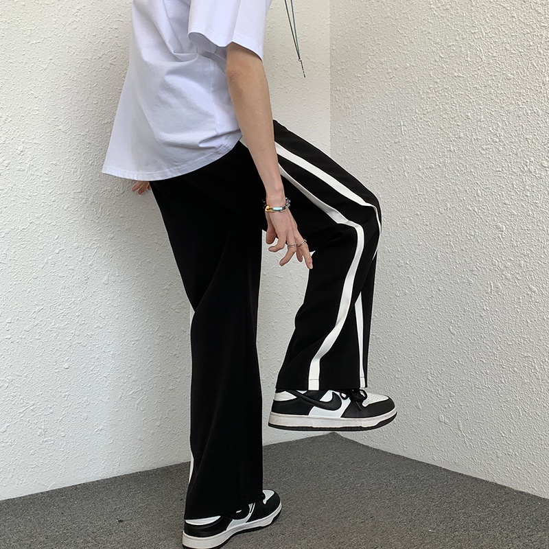 NRVP Quần Thể Thao Nữ Ống Rộng Phong Cách Thời Trang Đường Phố Hàn Quốc Mới