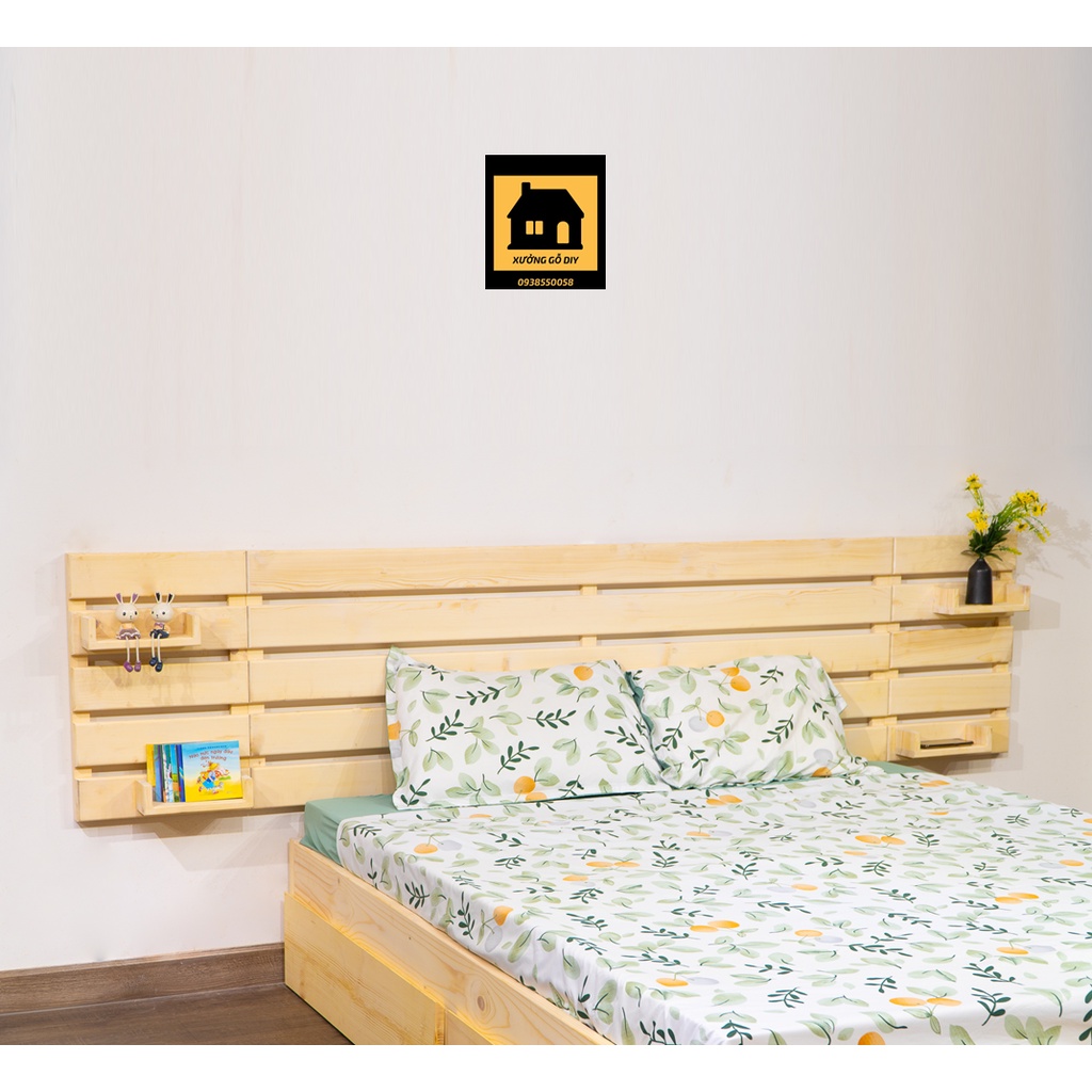 Giường ngủ gỗ có headboard có ngăn kéo ⚡ GIÁ XƯỞNG ⚡ 1m2_1m4_1m6_1m8 (kèm phụ kiện)