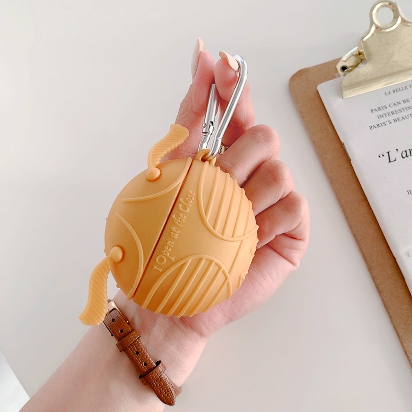 Vỏ Bảo Vệ Hộp Sạc Tai Nghe Airpods 3 Pro AirPods2gen Màu Vàng Đồng Hình Harry Potter 2021 Mới Ốp