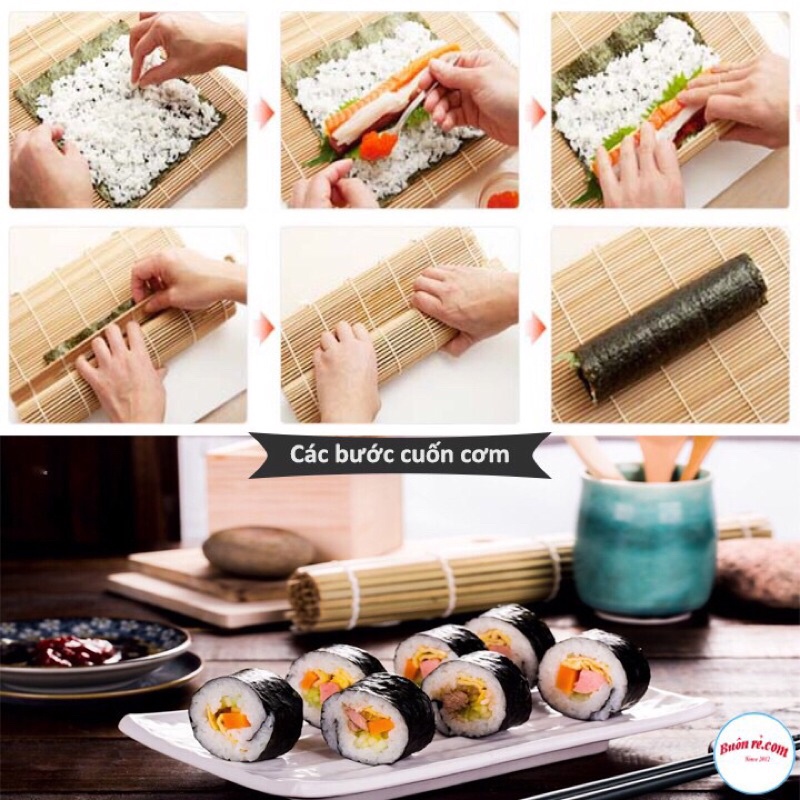 Mành cuộn súhi, kimbap, cơm cuộn tiện dụng 24x24cm