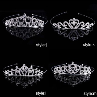 GETNOIVAS Vương miện cài tóc công chúa xinh xắn