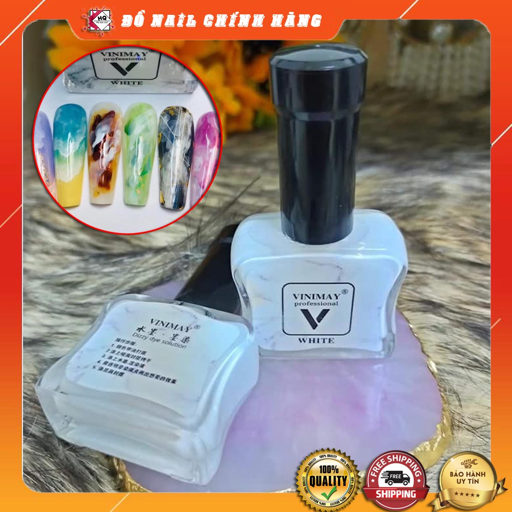 Cồn loang trắng Vinimay Design móng loang vân đá HOT 2020