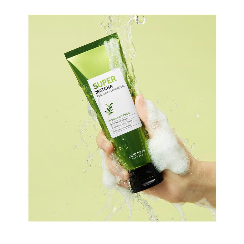 Combo Giúp Se Khít Lỗ Chân Lông Some By Mi Super Matcha Pore ( rửa mặt 100ml, nạ đất sét 100g)