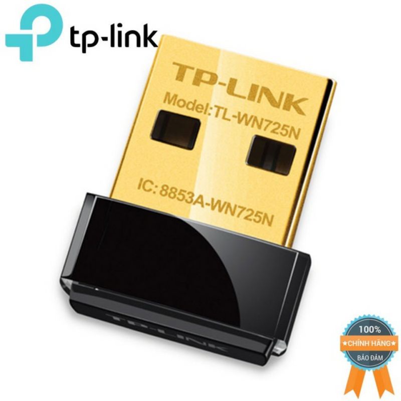 Bộ Thu Wifi TP-Link 725N 150Mbps - USB Thu Wifi Nano USb 2.0 Hàng Chính Hãng cho máy tính bàn, laptop hư wifi