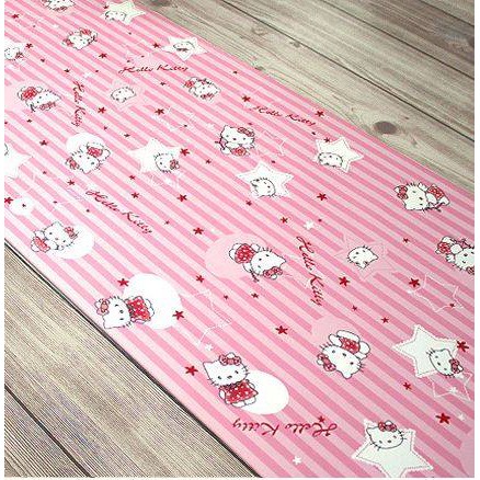 (tặng dụng cụ) combo10m giấy dán tường Hello Kitty sọc hồng