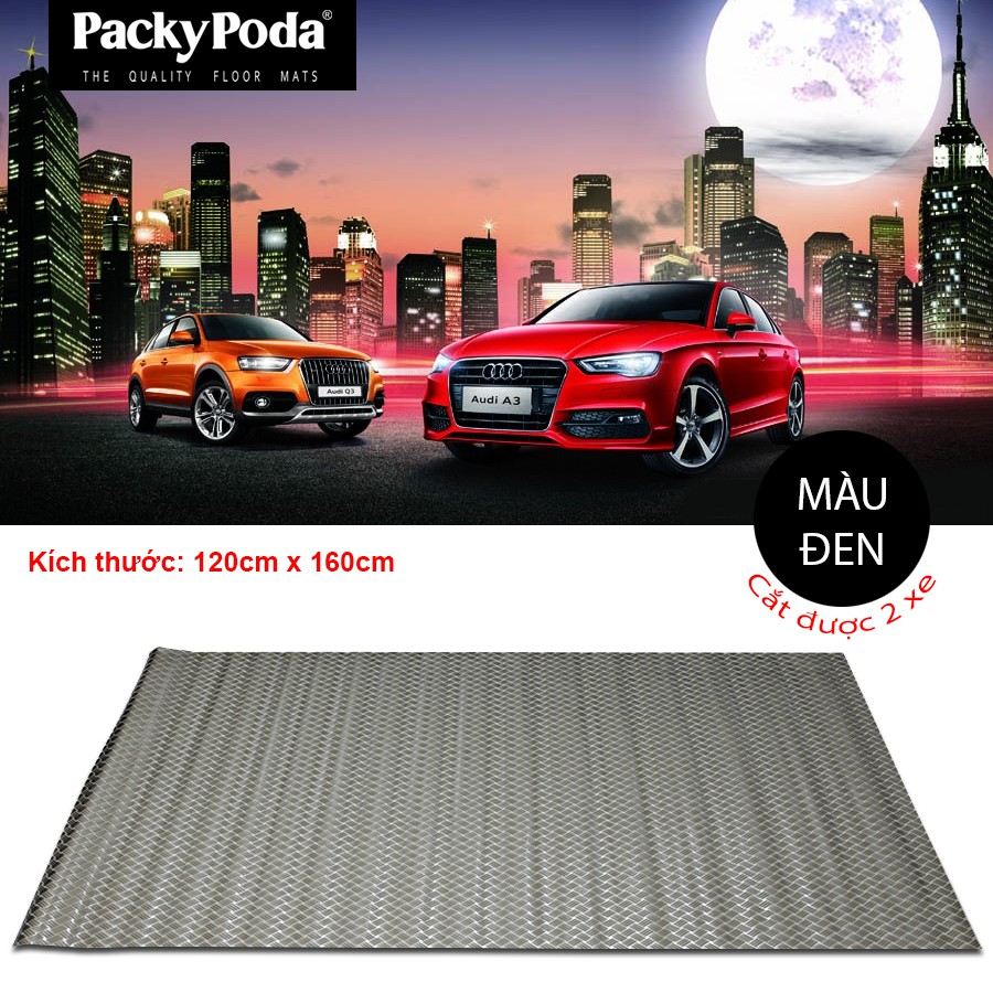 Thảm cuộn lót sàn ô tô PACKY PODA 8899 màu xám