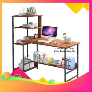 (Có hình thật) Bàn làm việc- bàn văn phòng- bàn liền kệ đa năng tiện ích Nội Thất NgoTico mẫu mới 2019 BXG067