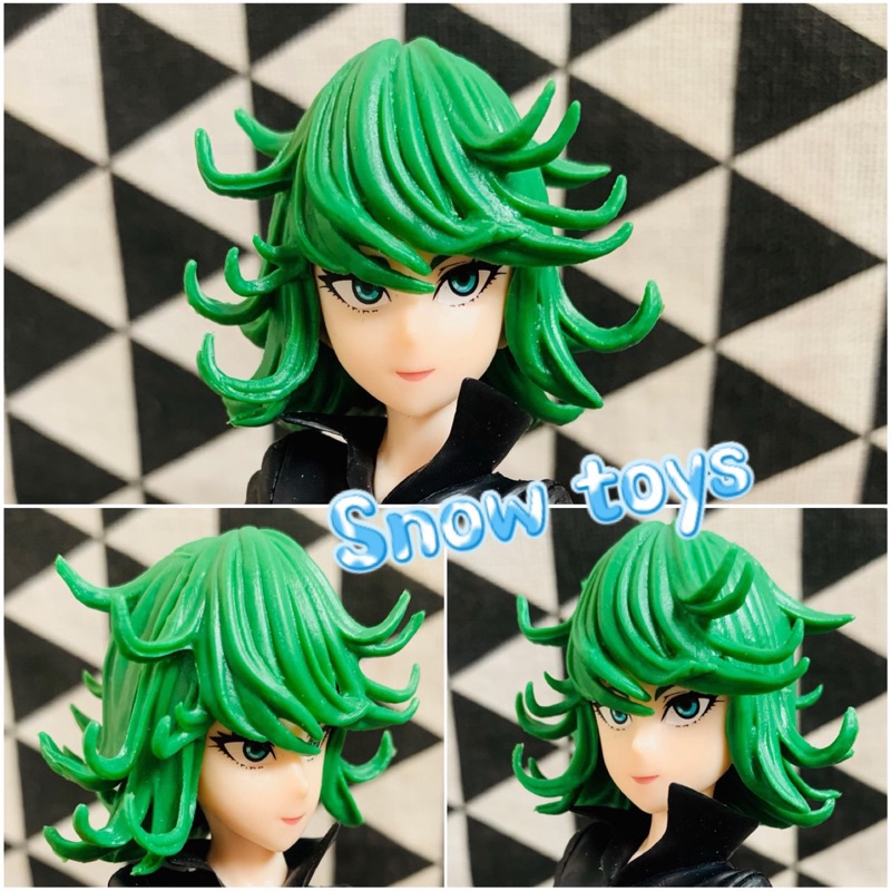 Mô hình One Punch Man - Saitama áo choàng hói mặt ngầu - Tatsumaki lốc xoáy kinh hoàng - Cao 21cm~23cm