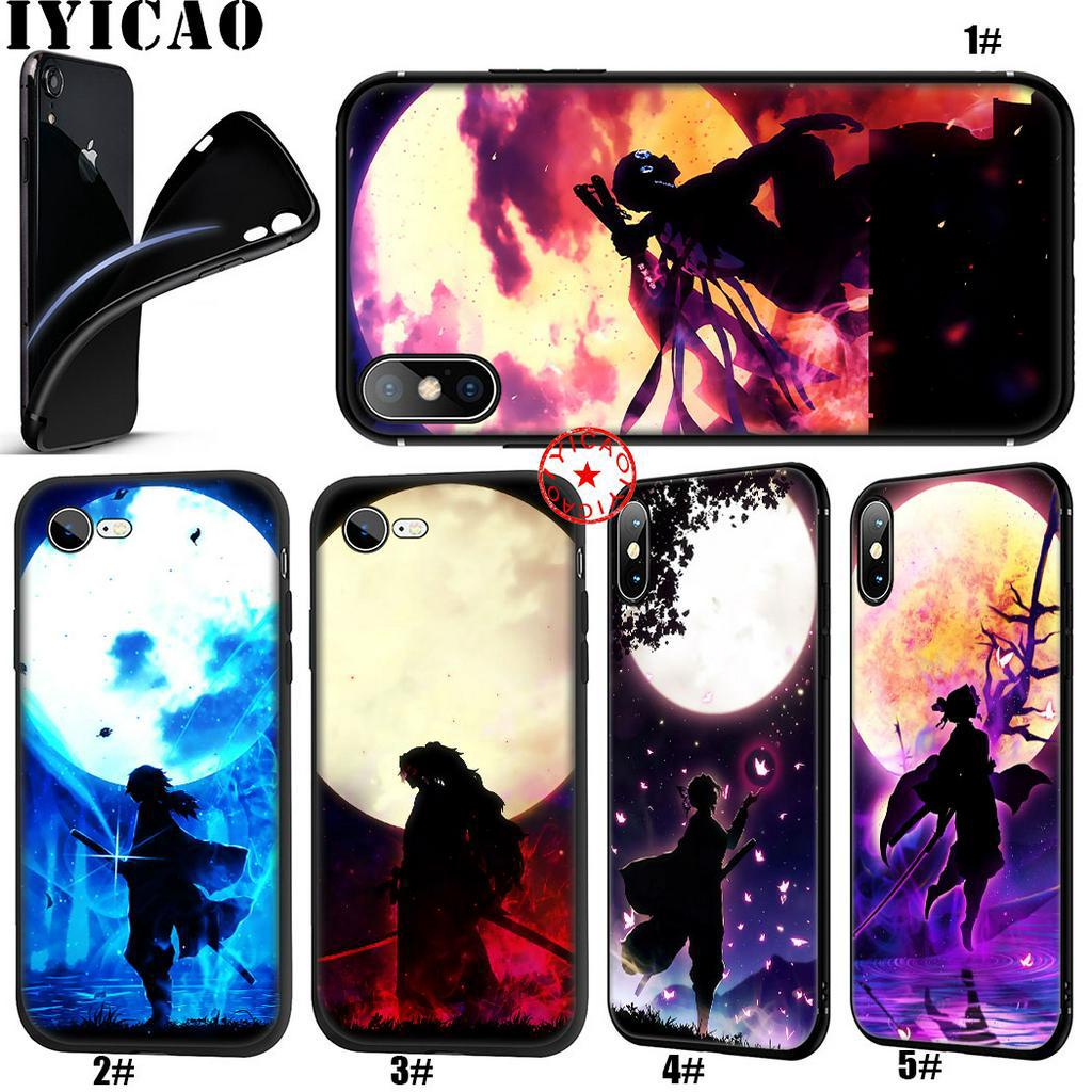 Ốp Điện Thoại Hình Demon Slayer Kimetsu no Yaiba Cho Iphone XS Max XR X 5 5s 6 6s 7 8 10 Plus CP54