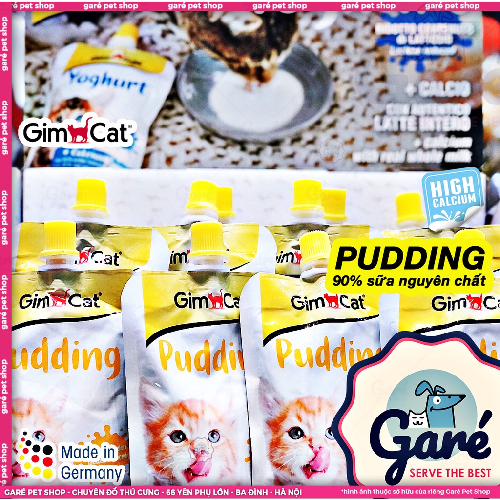 Sữa chua Gimcat Yogurt bổ sung lợi khuẩn, calci và kích thích hệ tiêu hóa dành cho Mèo hàng nhập Đức